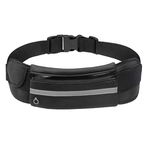 Passport Money Guard Waistband Bag Black